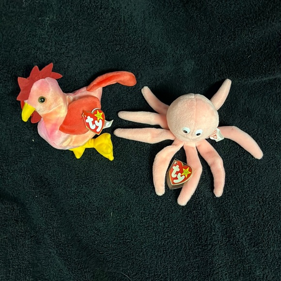 Vintage Beanie Babies Strut and Inky - Picture 1 of 4